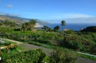 Blick vom Balkon auf die Bucht von Santa Cruz